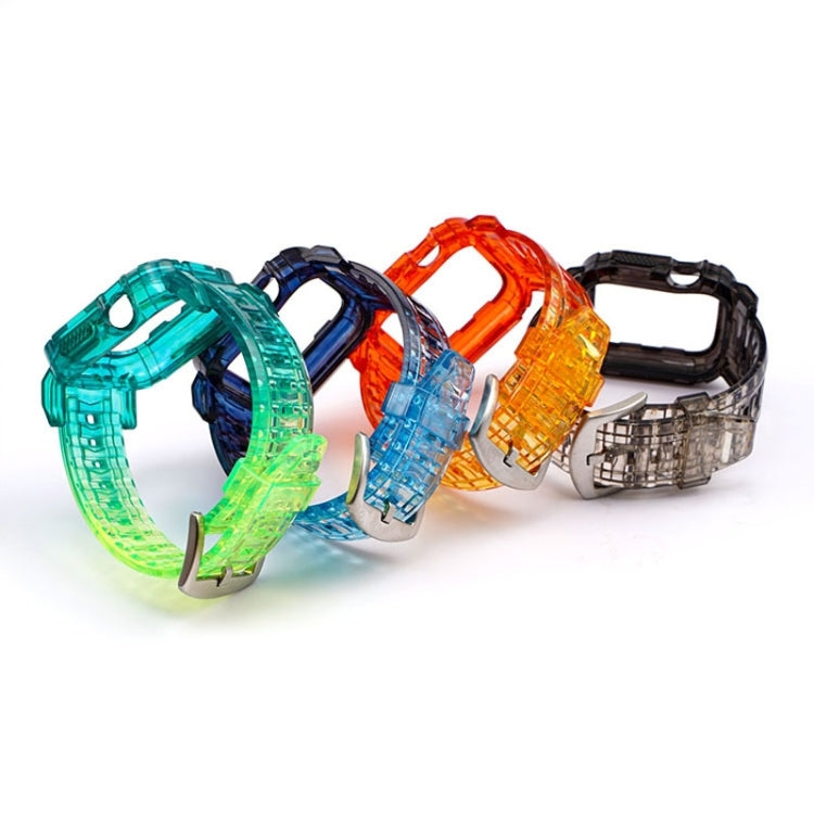 Gradient TPU Integrated Case Strap For Apple Watch Series 6 & SE & 5 & 4 44mm / 3 & 2 & 1 42mm, For Apple Watch Ultra 49mm / Series 8&7 45mm / SE 2&6&SE&5&4 44mm / 3&2&1 42mm