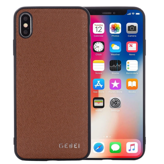 GEBEI full-coverage shockproof leather case for iPhone 11 Pro Max in black