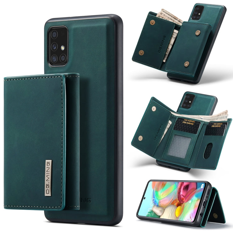 DG.MING M1 Series 3-Fold Multi Card Wallet  Back Cover Shockproof Case with Holder Function