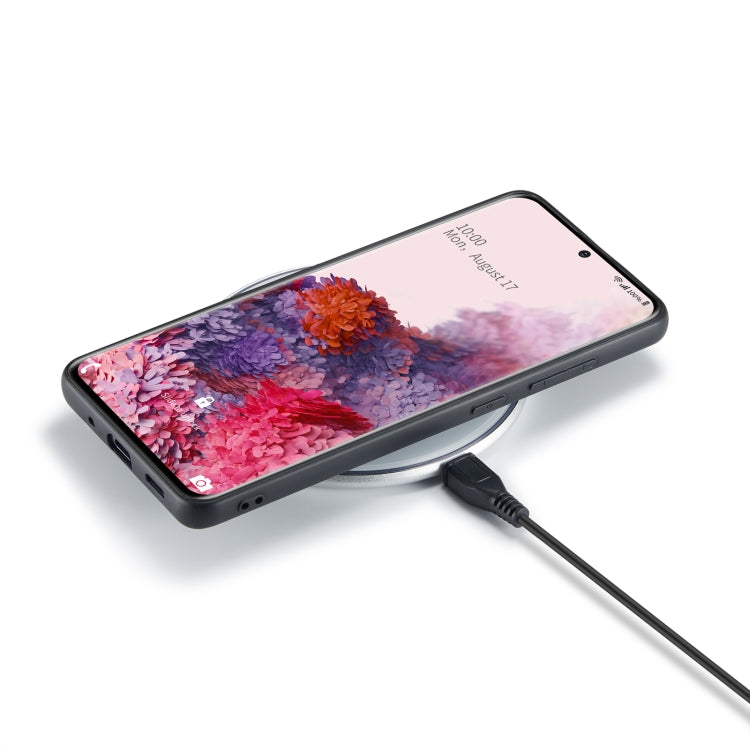 DG.MING M1 Series 3-Fold Multi Card Wallet  Back Cover Shockproof Case with Holder Function