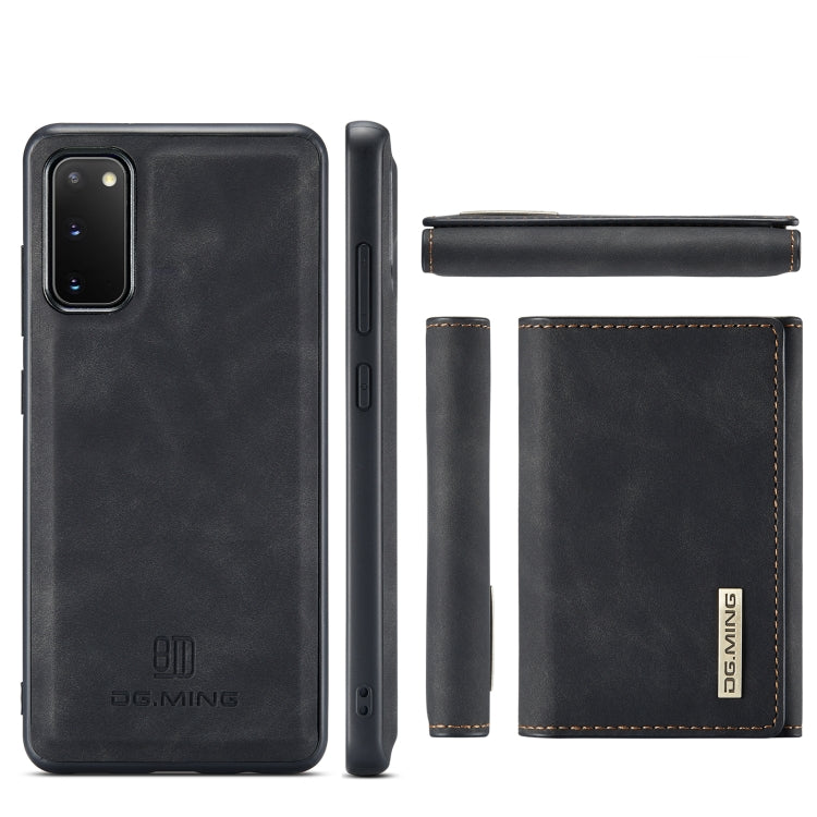 DG.MING M1 Series 3-Fold Multi Card Wallet  Back Cover Shockproof Case with Holder Function