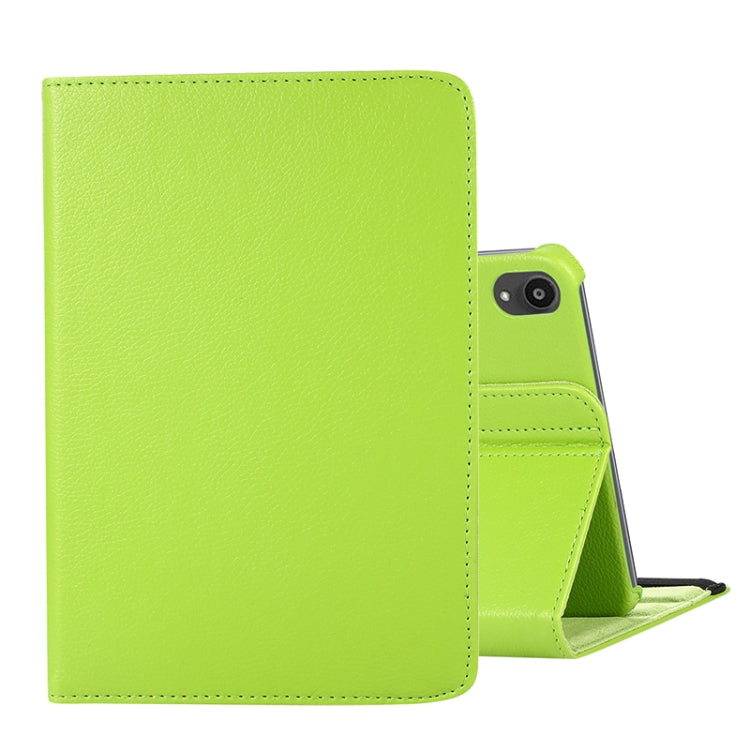 Étui à rabat en cuir texturé Litchi rotatif à 360 degrés avec support, pour iPad mini 6/mini 2024