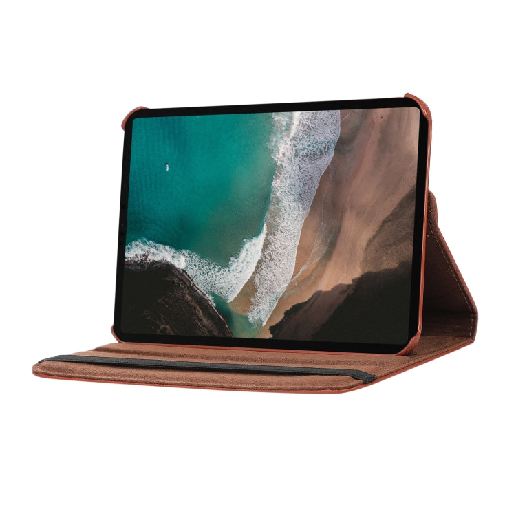 Étui à rabat en cuir texturé Litchi rotatif à 360 degrés avec support, pour iPad mini 6/mini 2024