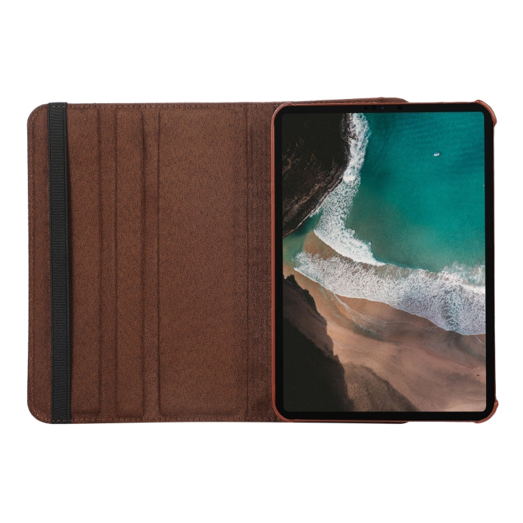 Étui à rabat en cuir texturé Litchi rotatif à 360 degrés avec support, pour iPad mini 6/mini 2024