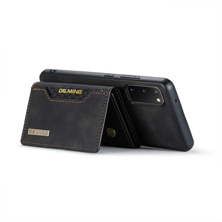 DG.MING M2 Series 3-Fold Multi Card Bag Back Cover Shockproof Case with Wallet & Holder Function