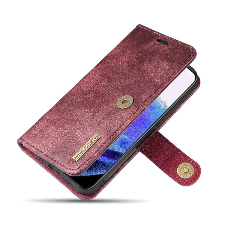 DG.MING Crazy Horse Texture Flip Detachable Magnetic Leather Case with Holder & Card Slots & Wallet