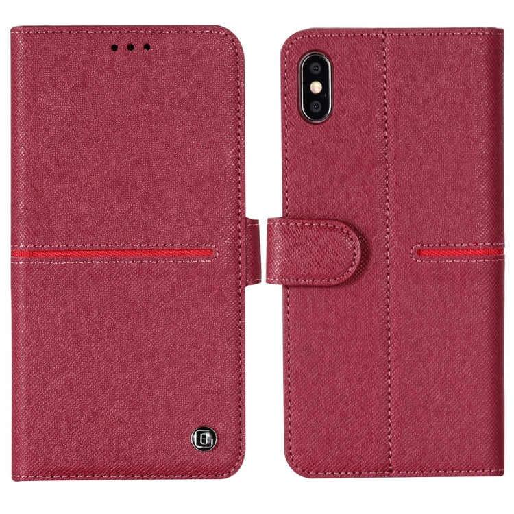 GEBEI Top-grain Leather Horizontal Flip Protective Case with Holder & Card Slots & Wallet & Photo Frame, For iPhone 11, For iPhone 11 Pro, For iPhone 11 Pro Max, For iPhone XS / X, For iPhone XR, For iPhone XS Max
