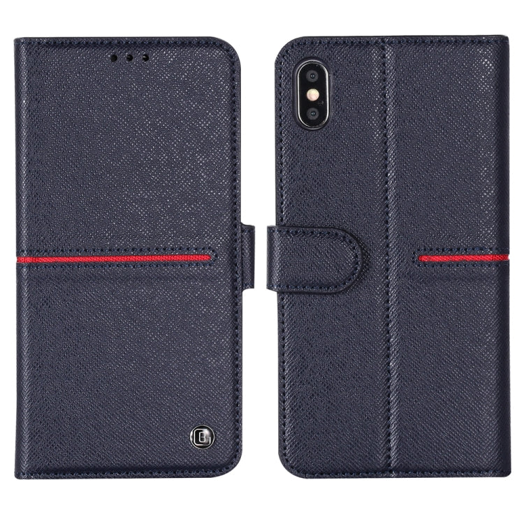 GEBEI Top-grain Leather Horizontal Flip Protective Case with Holder & Card Slots & Wallet & Photo Frame, For iPhone 11, For iPhone 11 Pro, For iPhone 11 Pro Max, For iPhone XS / X, For iPhone XR, For iPhone XS Max