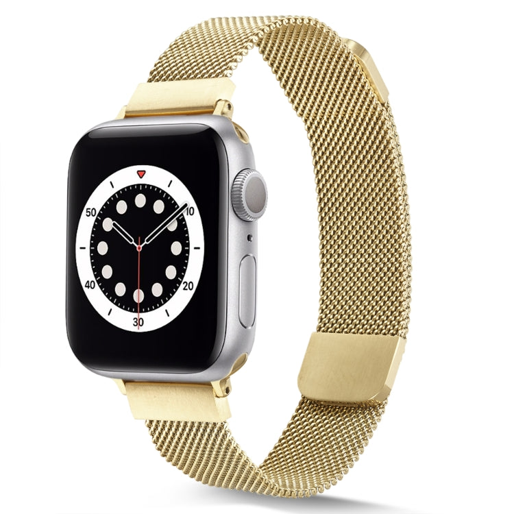 Small Waist Dual Section Milan Replacement Watchband For Apple Watch Series, 7 45mm / 6 & SE & 5 & 4 44mm / 3 & 2 & 1 42mm