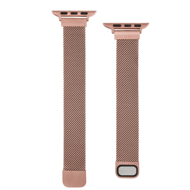 Small Waist Dual Section Milan Replacement Watchband For Apple Watch Series, 7 45mm / 6 & SE & 5 & 4 44mm / 3 & 2 & 1 42mm