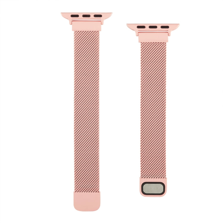 Small Waist Dual Section Milan Replacement Watchband For Apple Watch Series, 7 45mm / 6 & SE & 5 & 4 44mm / 3 & 2 & 1 42mm