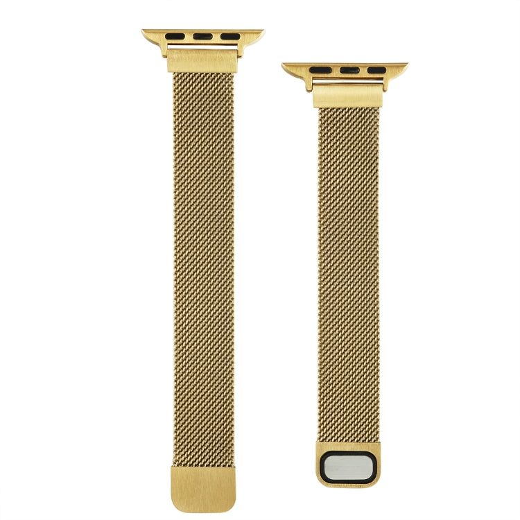 Small Waist Dual Section Milan Replacement Watchband For Apple Watch Series, 7 41mm / 6 & SE & 5 & 4 40mm / 3 & 2 & 1 38mm