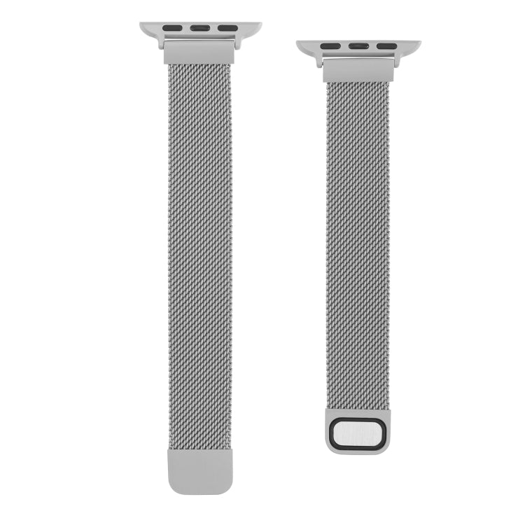 Small Waist Dual Section Milan Replacement Watchband For Apple Watch Series, 7 41mm / 6 & SE & 5 & 4 40mm / 3 & 2 & 1 38mm