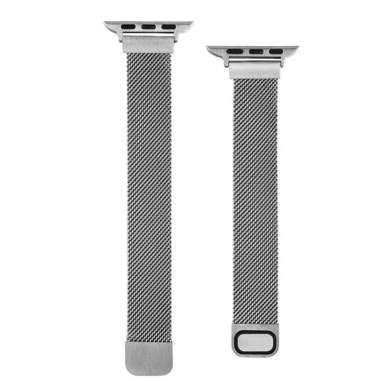 Small Waist Dual Section Milan Replacement Watchband For Apple Watch Series, 7 41mm / 6 & SE & 5 & 4 40mm / 3 & 2 & 1 38mm