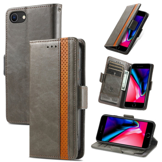 CaseNeo dual magnetic buckle PU leather iPhone case with card slots and wallet holder