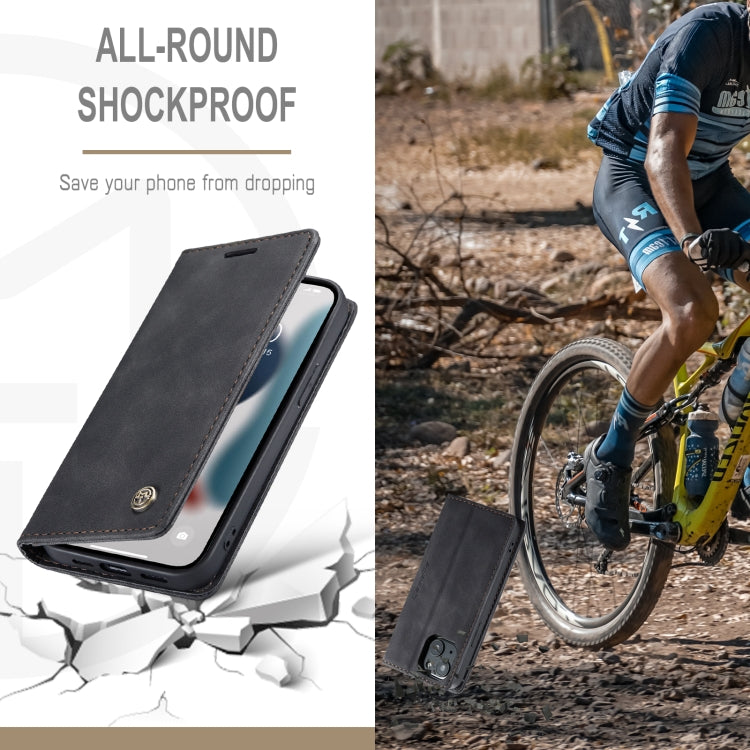 CaseMe-013 Multifunctional Retro Frosted Horizontal Flip Leather Case with Card Slot & Holder & Wallet