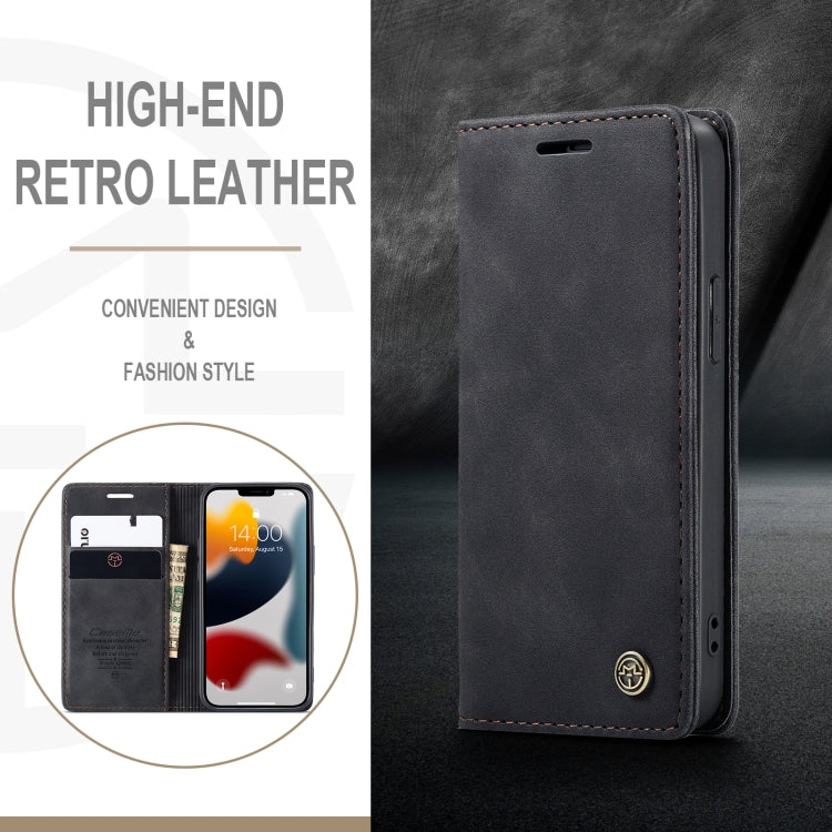 CaseMe-013 Multifunctional Retro Frosted Horizontal Flip Leather Case with Card Slot & Holder & Wallet