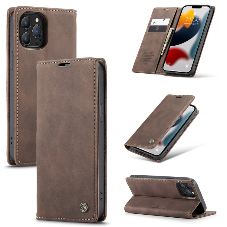 CaseMe-013 Multifunctional Retro Frosted Horizontal Flip Leather Case with Card Slot & Holder & Wallet