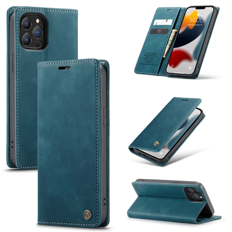 CaseMe-013 Multifunctional Retro Frosted Horizontal Flip Leather Case with Card Slot & Holder & Wallet