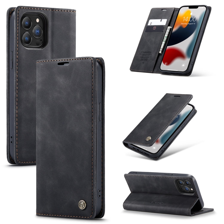 CaseMe-013 Multifunctional Retro Frosted Horizontal Flip Leather Case with Card Slot & Holder & Wallet