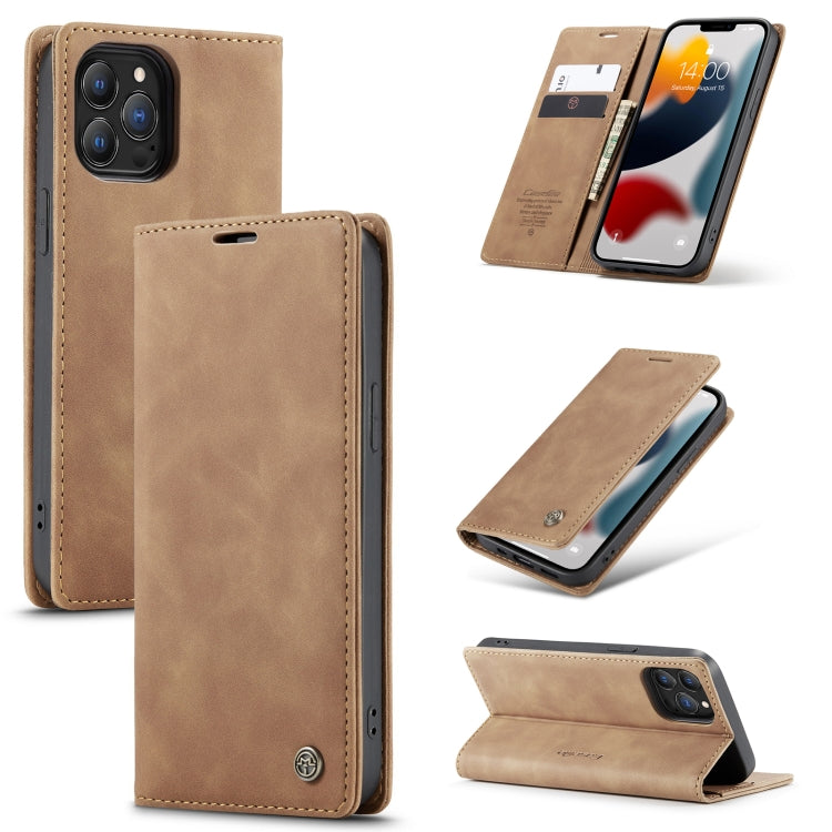CaseMe-013 Multifunctional Retro Frosted Horizontal Flip Leather Case with Card Slot & Holder & Wallet