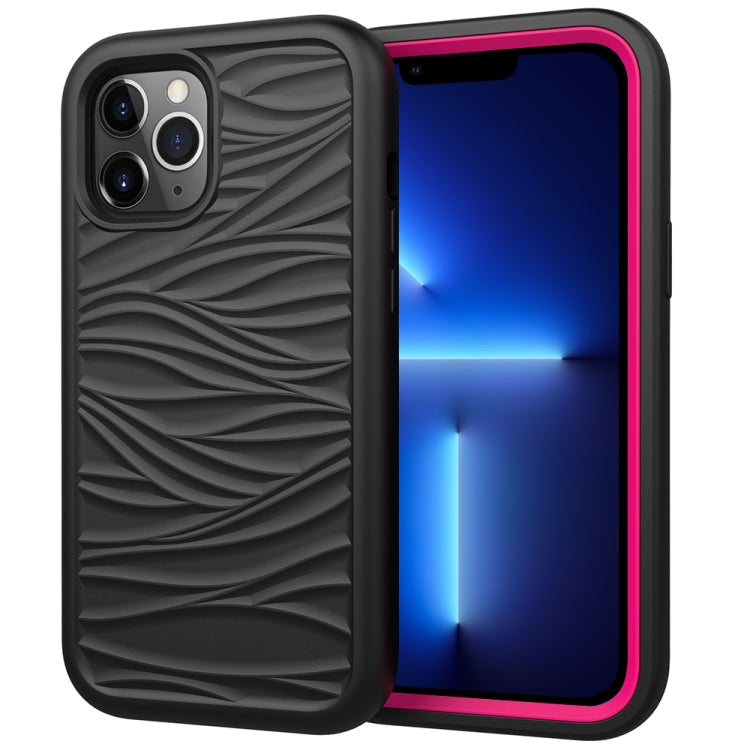 Wave Pattern 3 in 1 Silicone + PC Shockproof Protective Case, For iPhone 13 mini, For iPhone 13, For iPhone 13 Pro