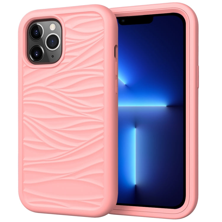 Wave Pattern 3 in 1 Silicone + PC Shockproof Protective Case, For iPhone 13 mini, For iPhone 13, For iPhone 13 Pro