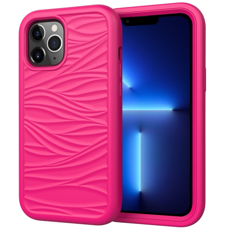 Wave Pattern 3 in 1 Silicone + PC Shockproof Protective Case, For iPhone 13 mini, For iPhone 13, For iPhone 13 Pro