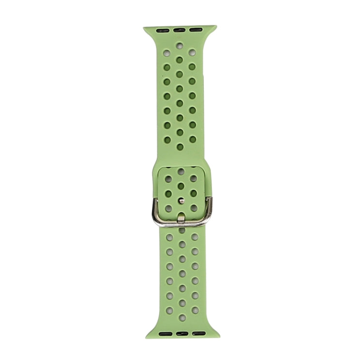 Silicone Replacement Watchband For Apple Watch Series, 7 45mm / 6 & SE & 5 & 4 44mm / 3 & 2 & 1 42mm