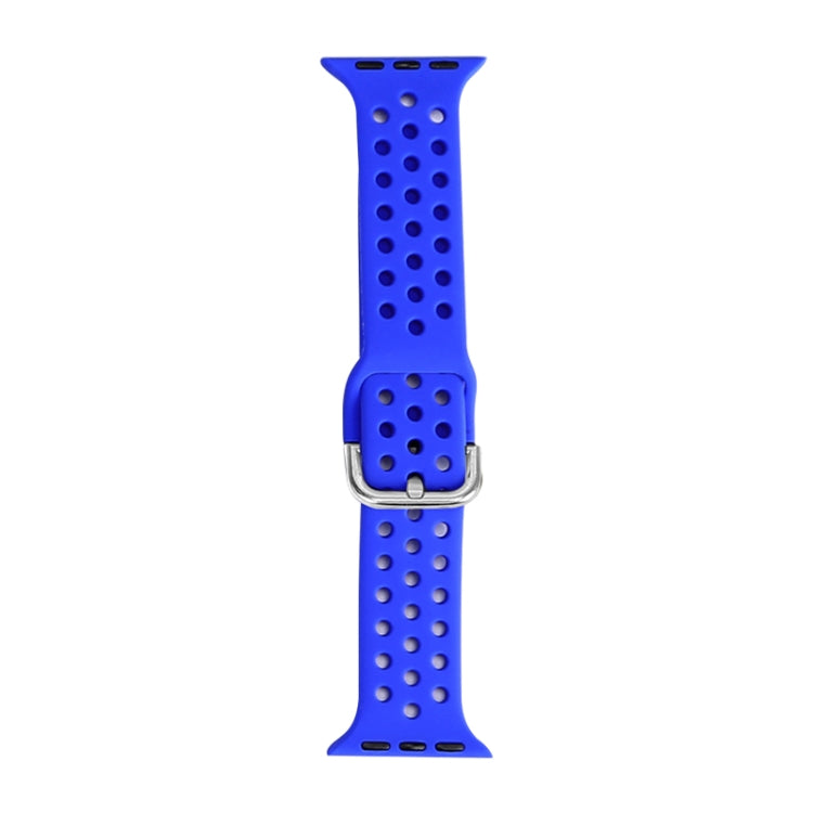 Silicone Replacement Watchband For Apple Watch Series, 7 45mm / 6 & SE & 5 & 4 44mm / 3 & 2 & 1 42mm