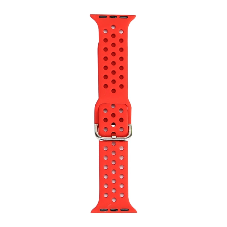 Silicone Replacement Watchband For Apple Watch Series, 7 45mm / 6 & SE & 5 & 4 44mm / 3 & 2 & 1 42mm