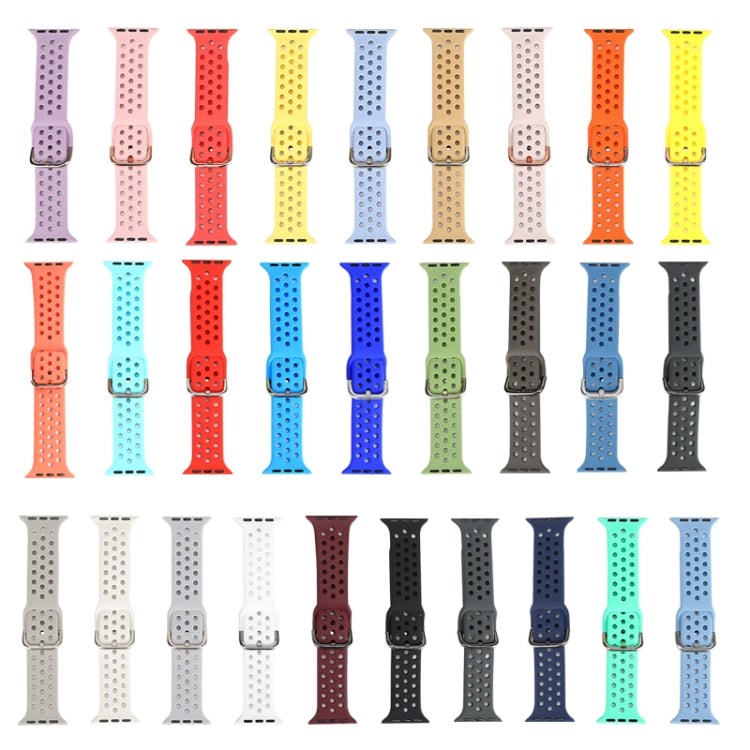Silicone Replacement Watchband For Apple Watch Series, 7 45mm / 6 & SE & 5 & 4 44mm / 3 & 2 & 1 42mm
