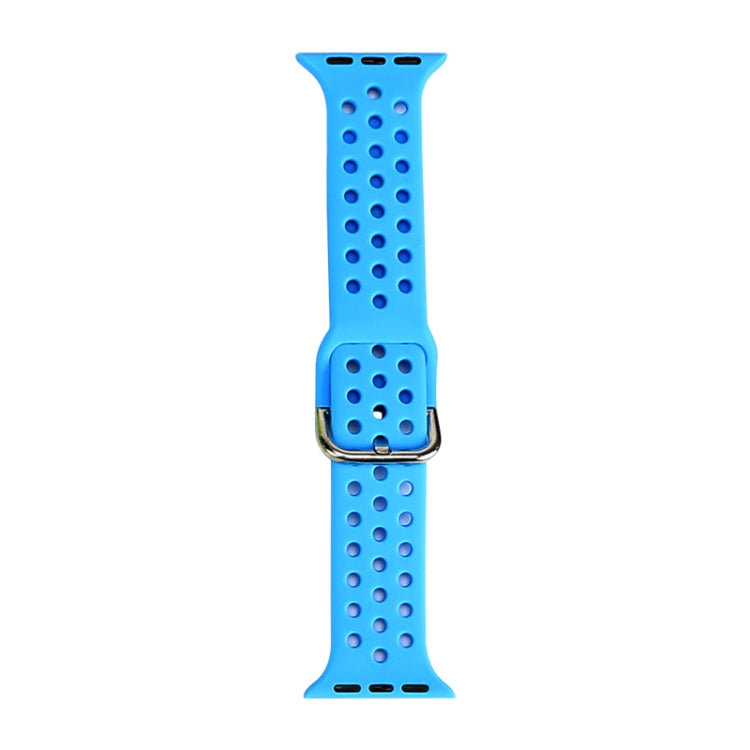 Silicone Replacement Watchband For Apple Watch Series, 7 41mm / 6 & SE & 5 & 4 40mm / 3 & 2 & 1 38mm