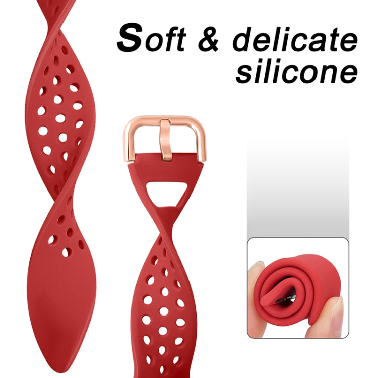 Silicone Replacement Watchband For Apple Watch Series, 7 41mm / 6 & SE & 5 & 4 40mm / 3 & 2 & 1 38mm