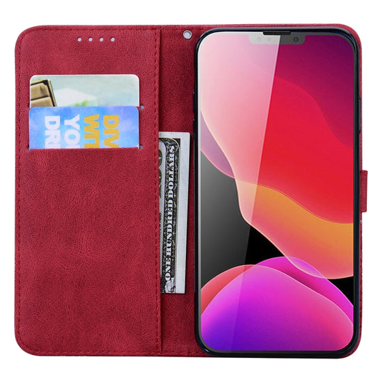 iPhone 13 Pro wallet case with embossed butterflies, card slots and magnetic closure