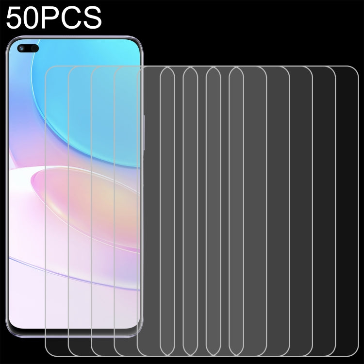 50 PCS 0.26mm 9H 2.5D Tempered Glass Film