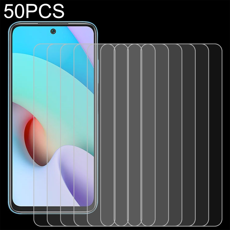 50 PCS 0.26mm 9H 2.5D Tempered Glass Film