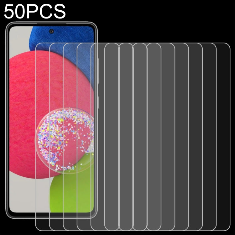 50 PCS 0.26mm 9H 2.5D Tempered Glass Film