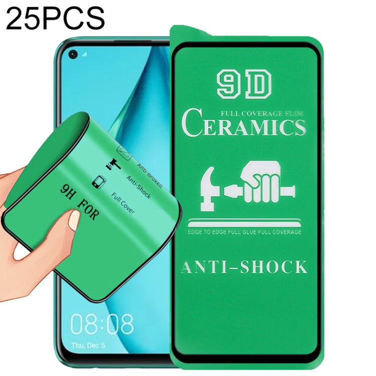 25 PCS 9D Full Screen Full Glue Ceramic Film
