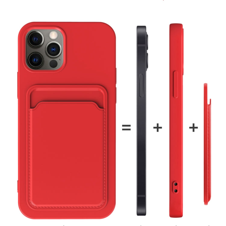 TPU + Flannel Lining Shockproof Case with Card Slots, For iPhone 13 mini, For iPhone 13, For iPhone 13 Pro
