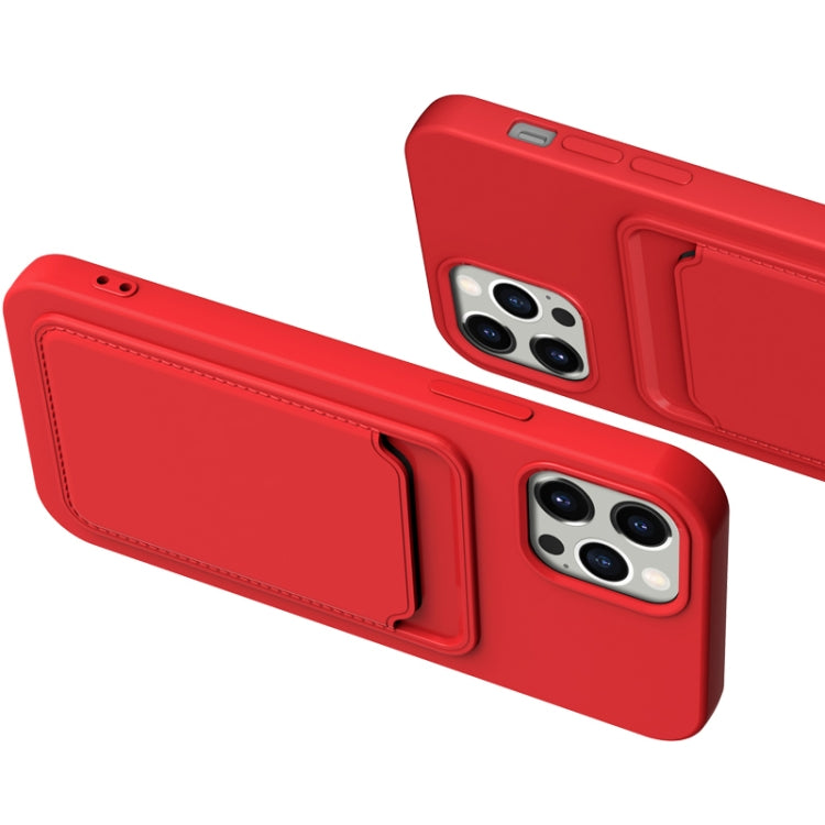 TPU + Flannel Lining Shockproof Case with Card Slots, For iPhone 13 mini, For iPhone 13, For iPhone 13 Pro
