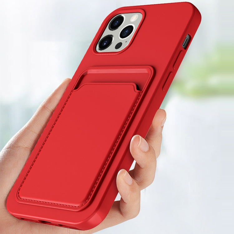 TPU + Flannel Lining Shockproof Case with Card Slots, For iPhone 13 mini, For iPhone 13, For iPhone 13 Pro, For iPhone 13 Pro Max