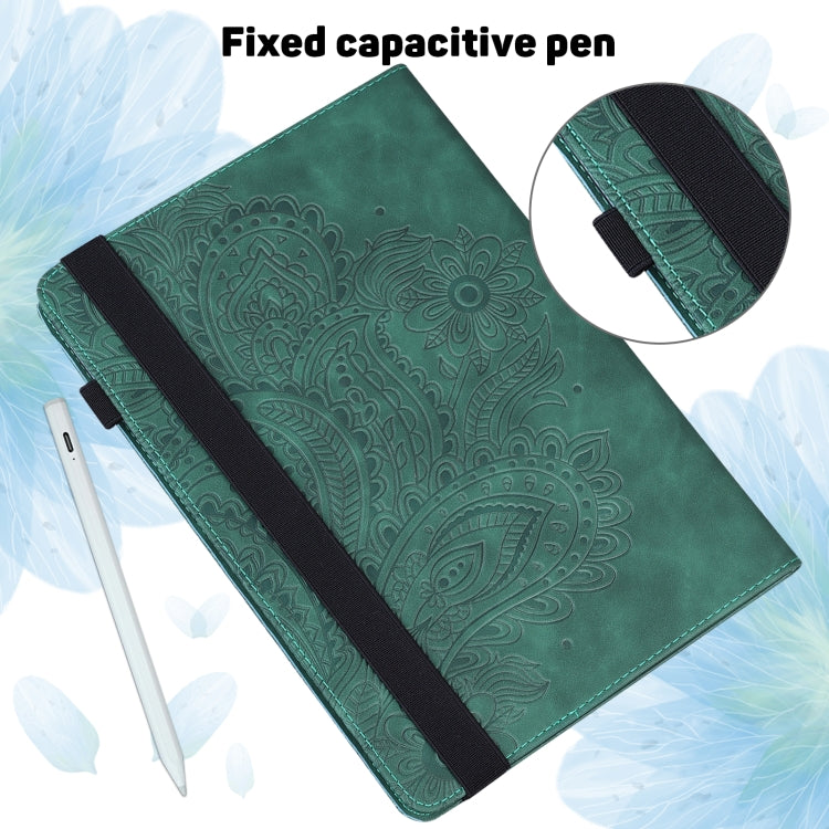 Peacock Embossed Pattern TPU + PU Horizontal Flip Leather Case with Holder & Card Slots & Wallet & Sleep / Wake-up Function, For Xiaomi Pad 5 Pro / Pad 5