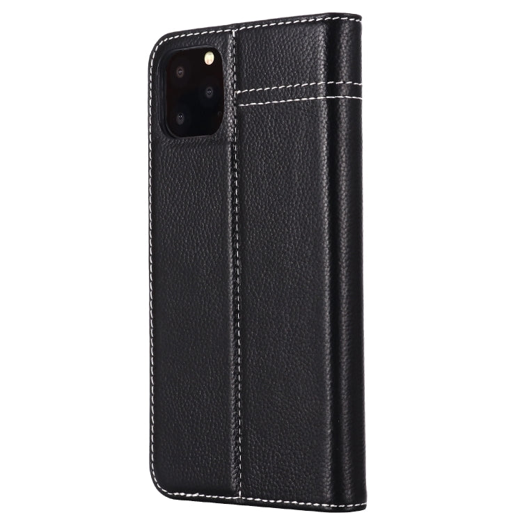 GEBEI Top-grain Leather Horizontal Flip Protective Case with Holder & Card Slots, For iPhone 11, For iPhone 11 Pro, For iPhone 11 Pro Max, For iPhone XS / X, For iPhone XR