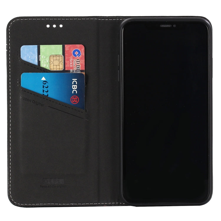 GEBEI Top-grain Leather Horizontal Flip Protective Case with Holder & Card Slots, For iPhone XS Max, For Galaxy Note 10, For Galaxy Note 10+