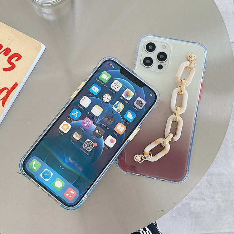 Gradient + Oval Ring Bracelet TPU Phone Protective Case