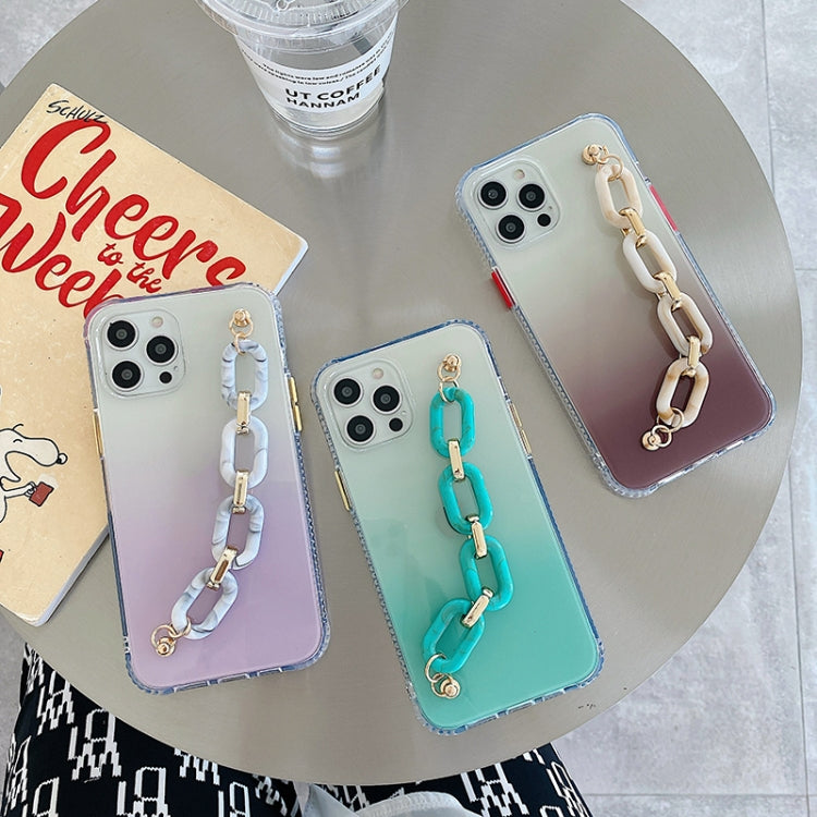 Gradient + Oval Ring Bracelet TPU Phone Protective Case