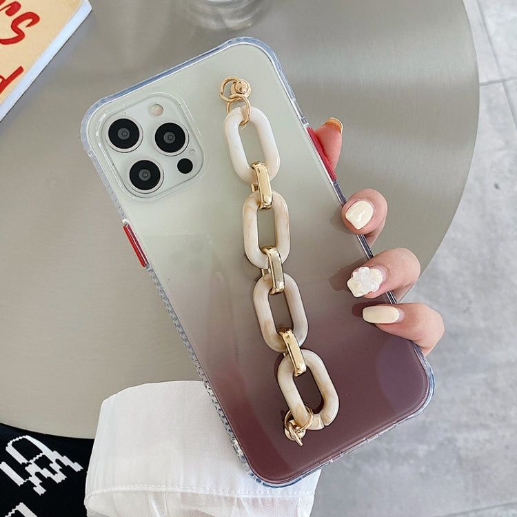 Gradient + Oval Ring Bracelet TPU Phone Protective Case