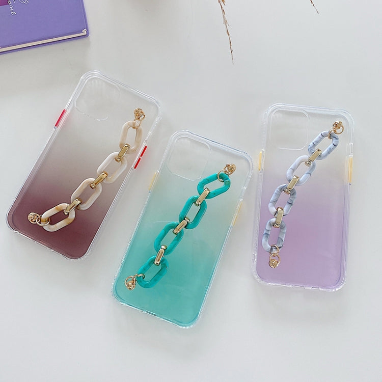 Gradient + Oval Ring Bracelet TPU Phone Protective Case