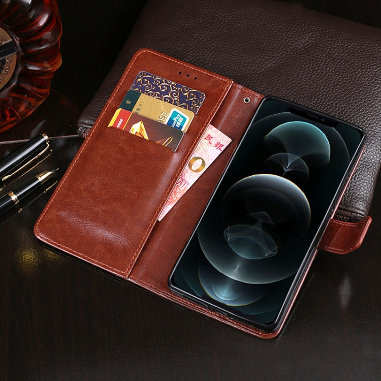 idewei Crazy Horse Texture Horizontal Flip Leather Case with Holder & Card Slots & Wallet, For iPhone 13 Pro Max